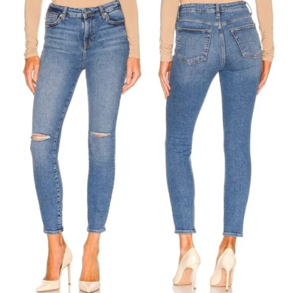 LF Lover's & Friends Ricky Low Rise Stretch Distressed Knee Skinny Jeans31